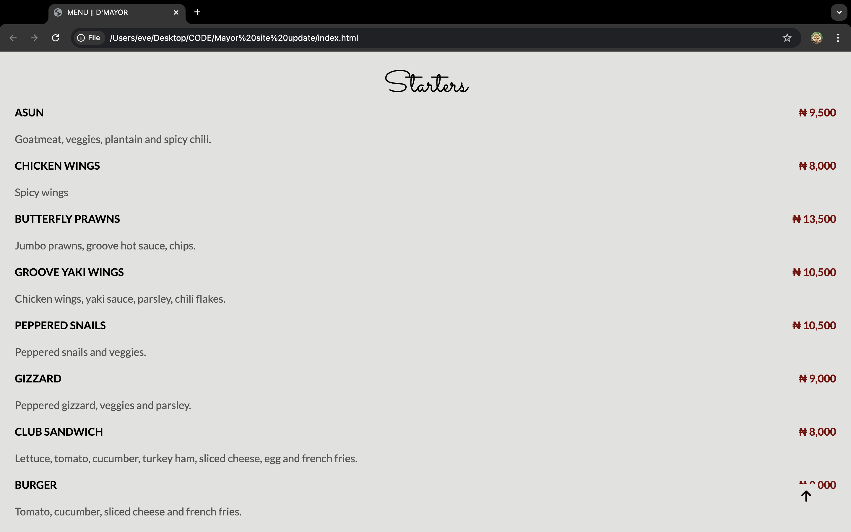 Preview of D'Mayors Groove website